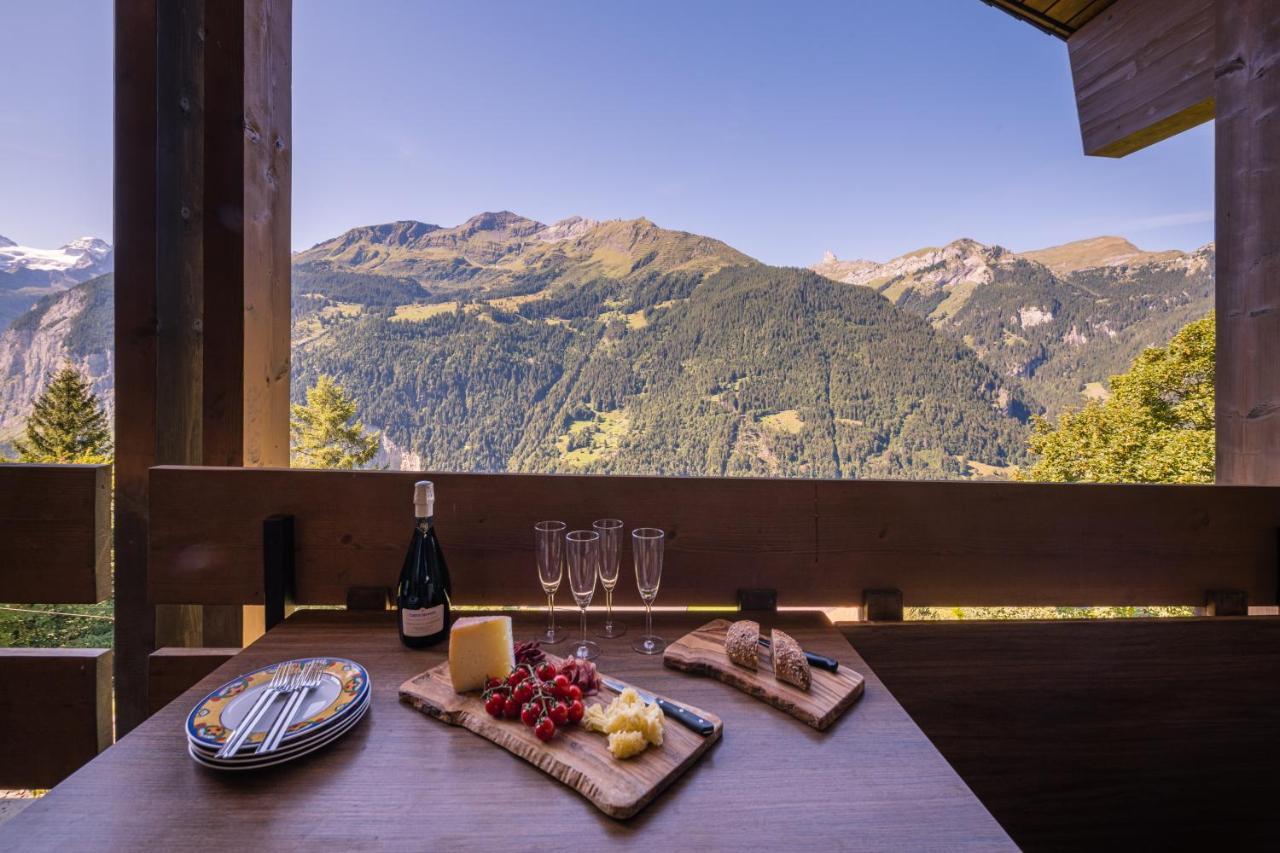 Chalet Primula Penthouse Wengen Extérieur photo