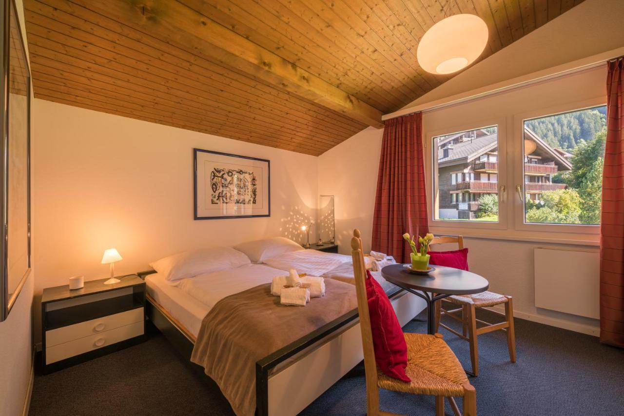 Chalet Primula Penthouse Wengen Extérieur photo