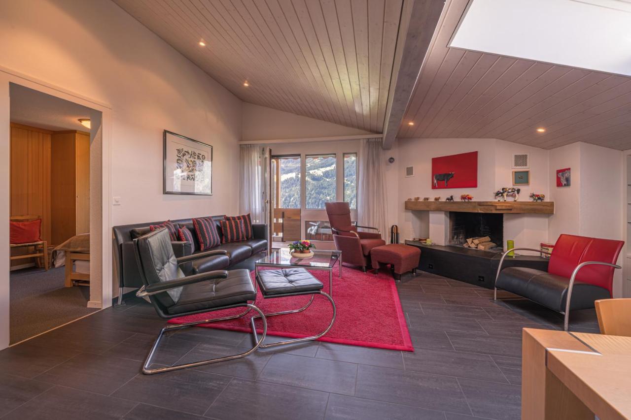 Chalet Primula Penthouse Wengen Extérieur photo