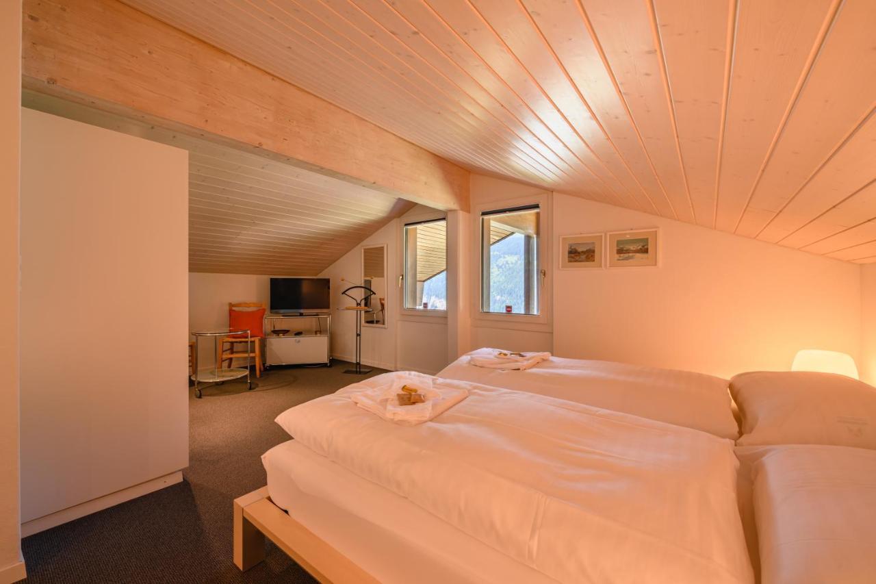 Chalet Primula Penthouse Wengen Extérieur photo