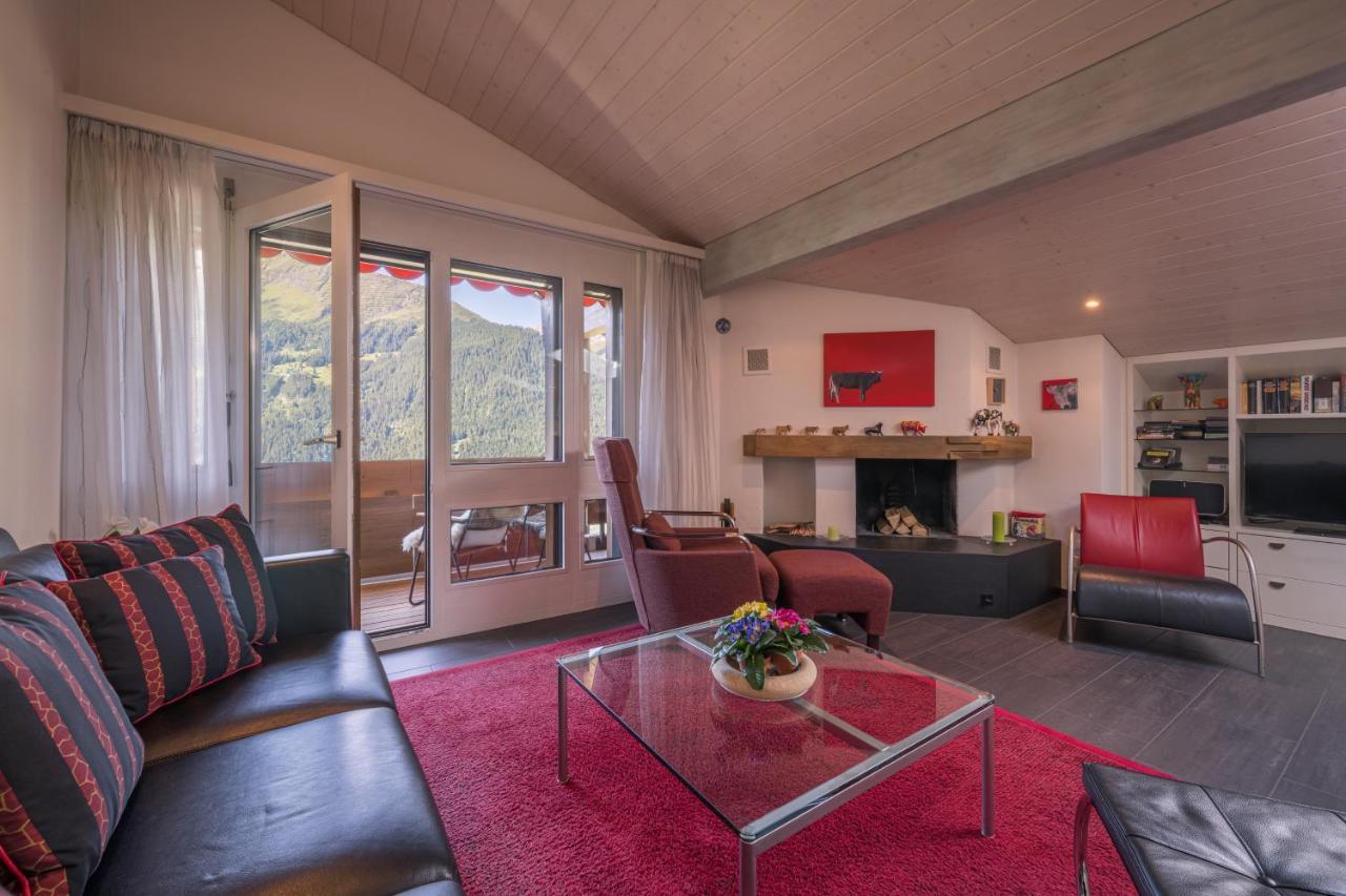 Chalet Primula Penthouse Wengen Extérieur photo
